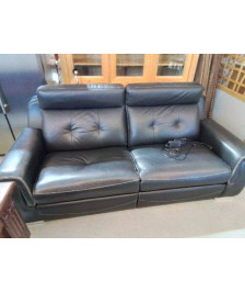CANAPE RELAX CUIR NOIR 