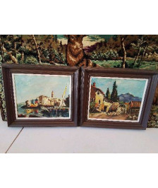 CADRE PEINTURE PAYSAGE 