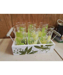 ENSEMBLE DE VERRE A JUS