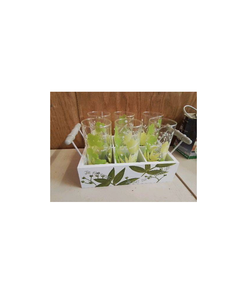 ENSEMBLE DE VERRE A JUS