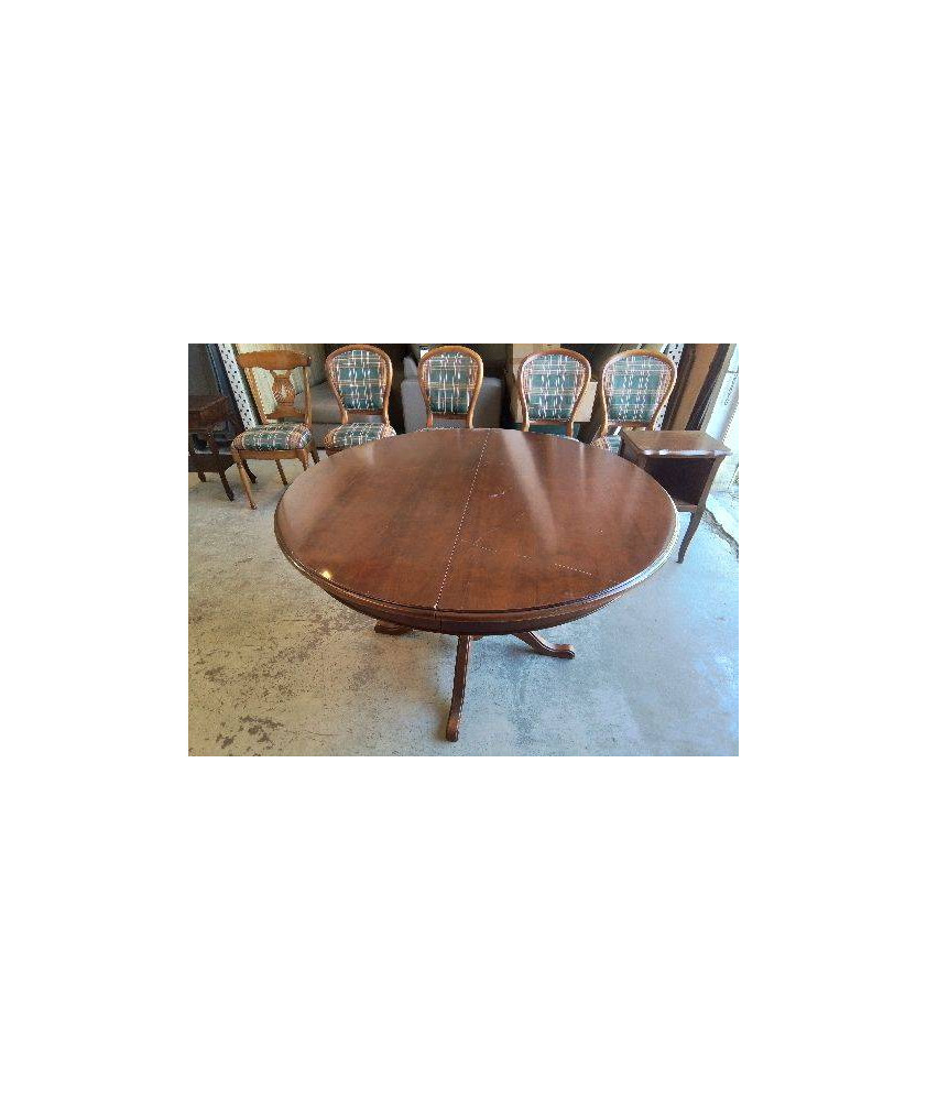 TABLE RONDE PIED CENTRAL 
