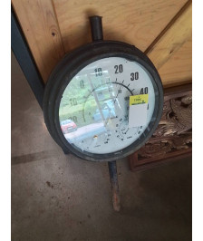 THERMOMÈTRE BAROMÈTRE ROND MÉTAL NOIR SUNSHINE OUTDOOR LIVING