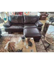 SALON 3/2 +POUF CUIRE