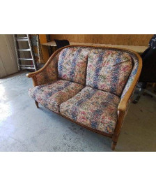 BANQUETTE MOTIF FLORAL 