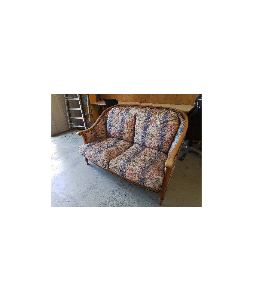 BANQUETTE MOTIF FLORAL 