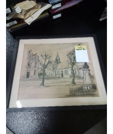 DESSIN PLACE DE VILLAGE