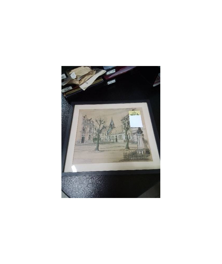 DESSIN PLACE DE VILLAGE