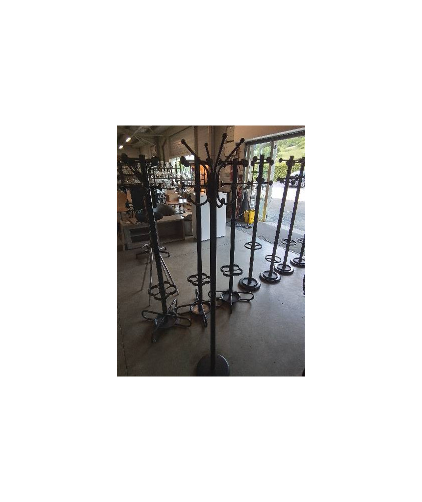 PERROQUET MÉTAL NOIR 8 PATÈRES 