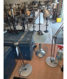 LAMPE DE BUREAU SPOT MÉTAL CHROMÉ ET GRIS IKEA 