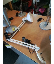 LAMPE D’ARCHITECTE MÉTAL BLANC UNILUX 