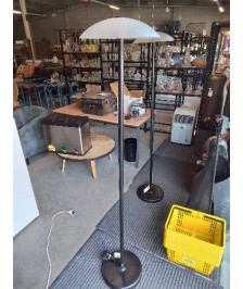 LAMPADAIRE MÉTAL ET RESINE NOIR AJ VERRE