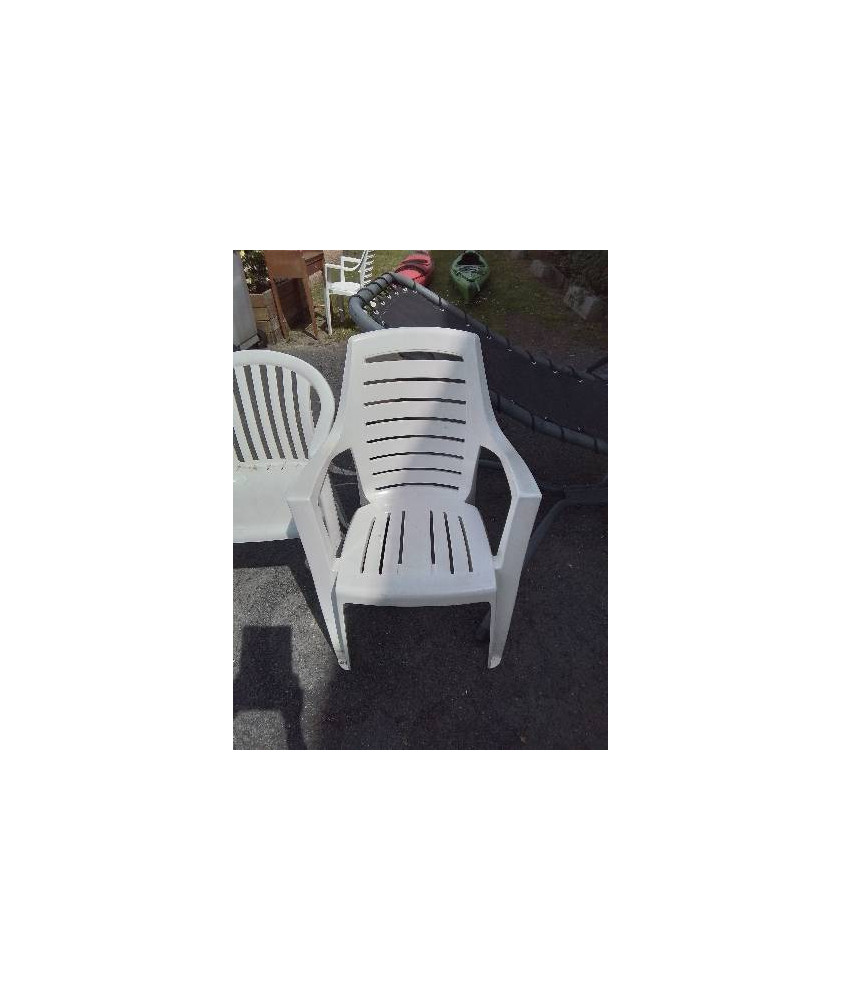 FAUTEUIL DE JARDIN RÉSINE BLANC CURVER