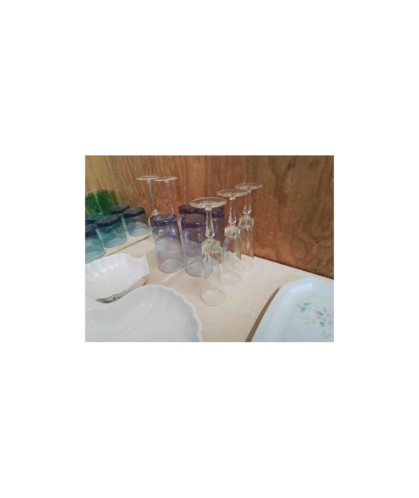 LOT DE 3 COUPE A CHAMPAGNE EN VERRE