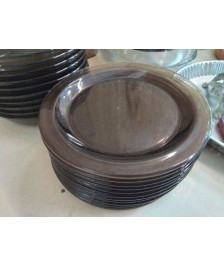 LOT DE 12 ASSIETTES EN VERRE