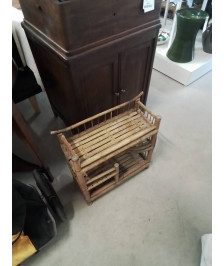 ÉTAGÈRE ROTIN ET VANNERIE 