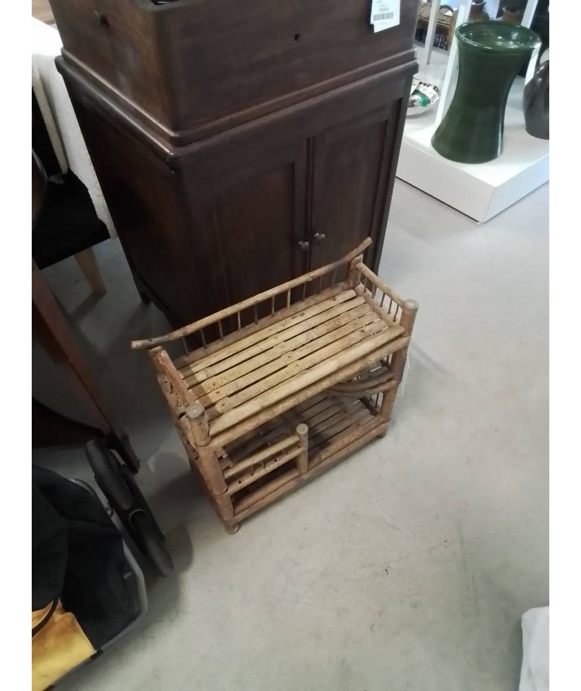 ÉTAGÈRE ROTIN ET VANNERIE 