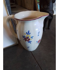BROC CÉRAMIQUE ÉCRU AUX FLEURS VILLEROY&BOCH 