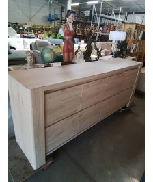 ENFILADE BOIS CLAIR 4 PORTES 
