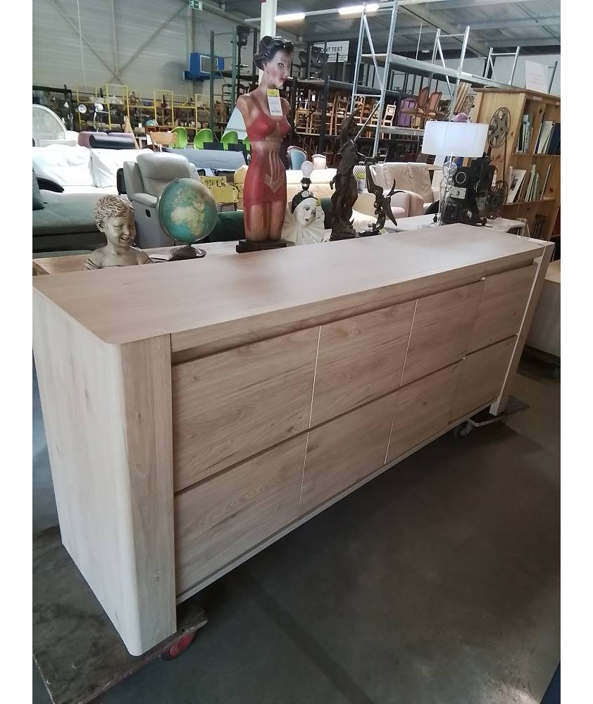ENFILADE BOIS CLAIR 4 PORTES 