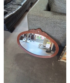 MIROIR OVALE MOULURÉ STYLE RÉGENCE 