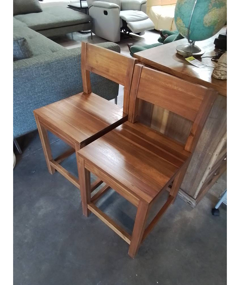PAIRE DE CHAISE BOIS ALINÉA 