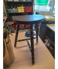 PORTE PLANTE TRIPODE DEMI LUNE PIEDS CHAPELET 