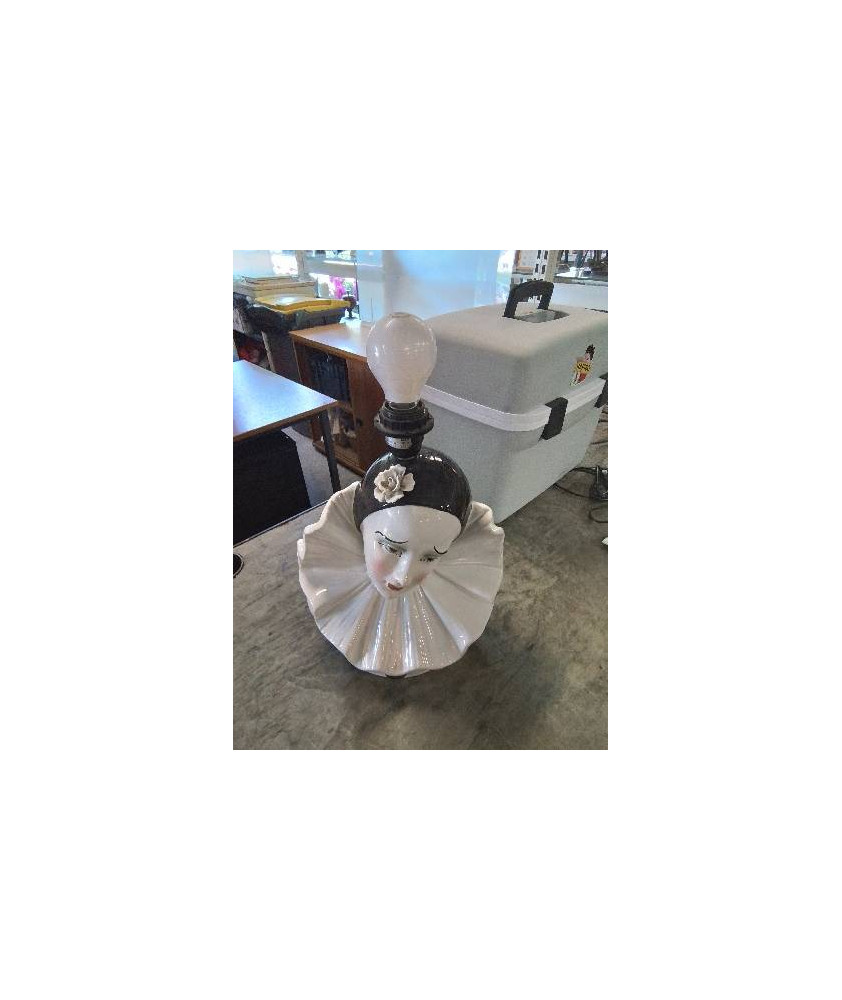 LAMPE PIERROT CÉRAMIQUE 
