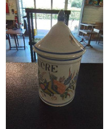 POT A EPICES CÉRAMIQUE A LA CORNE D’ABONDANCE DÉCOR ROUEN 