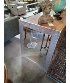 MIROIR RECTANGULAIRE GAINÉ ARGENTÉ 