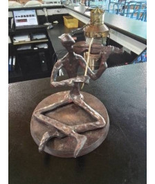 SCULPTURE VIOLONISTE ASSIS BRONZE 