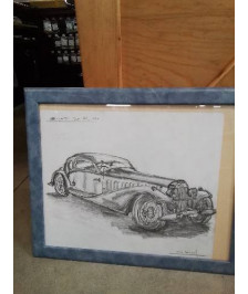 DESSIN BUGGATTI TYPE 57 1939