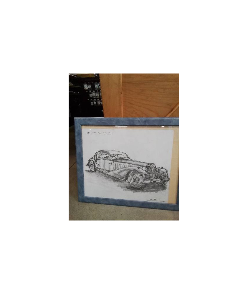 DESSIN BUGGATTI TYPE 57 1939