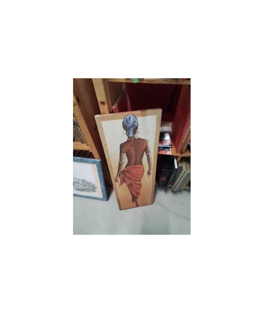 TABLEAU FEMME AFRICAINE DE DOS