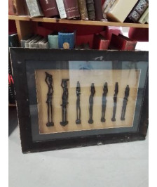CADRE STATUETTES AFRICAINE 