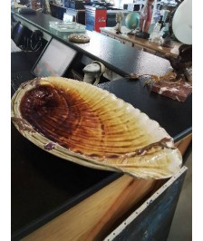 PLAT  MOULE CÉRAMIQUE ANNÉES 50
