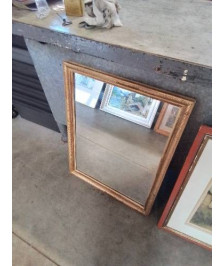 MIROIR RECTANGULAIRE BOIS DORÉ 