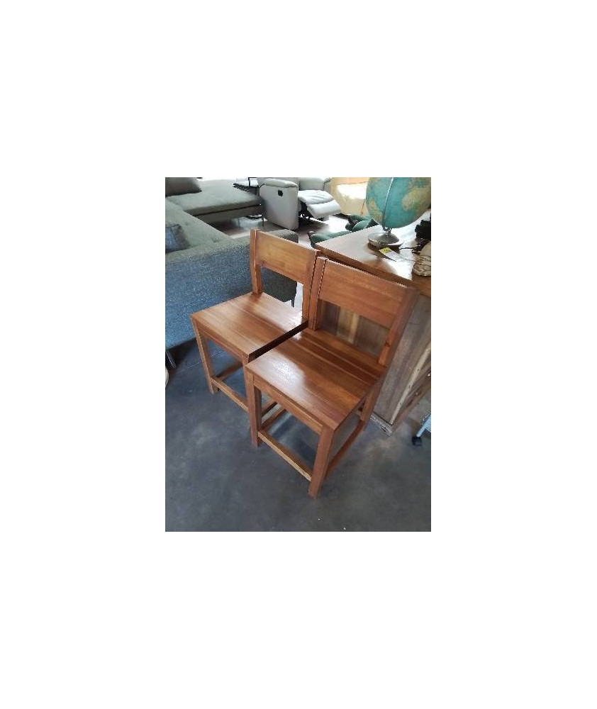 PAIRE DE CHAISE BOIS ALINÉA 