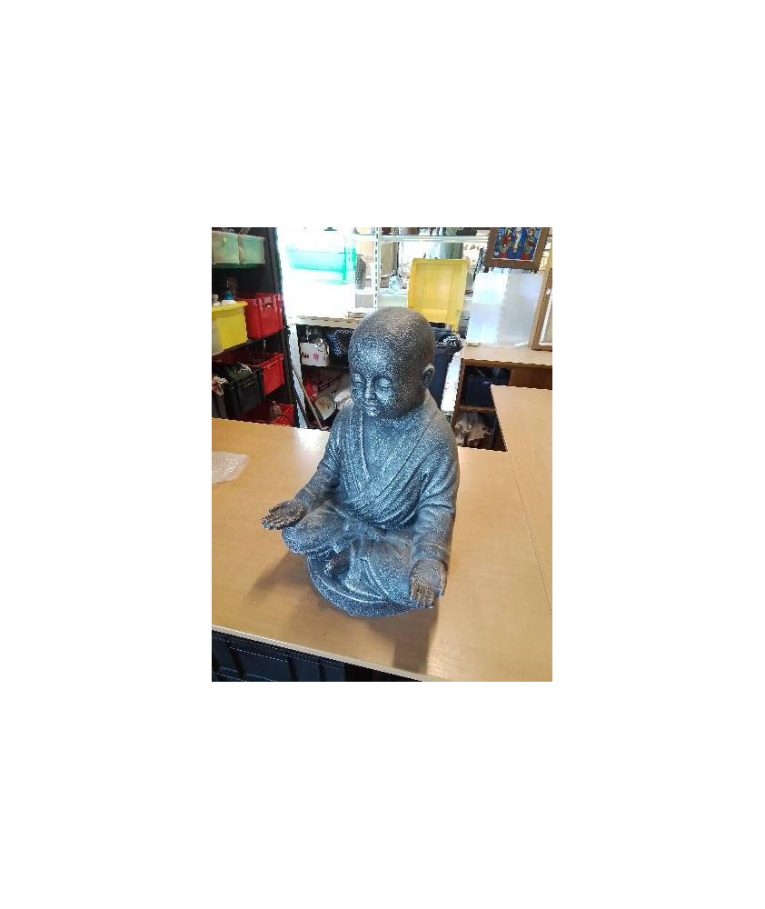 MOINE BOUDDHISTE ASSIS 55CM