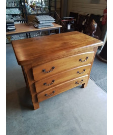 COMMODE 3 TIROIRS BOIS CLAIR