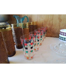 LOT DE 5 VERRES À JUS 