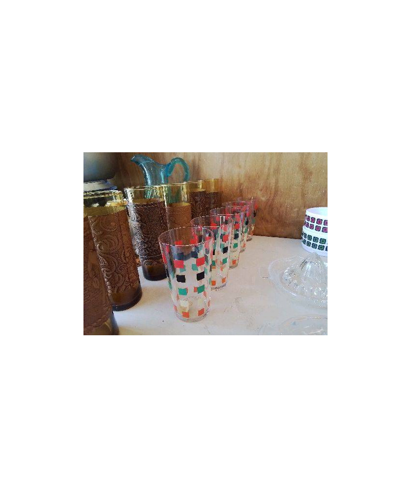 LOT DE 5 VERRES À JUS 