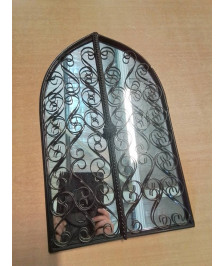 MIROIR CINTRÉ FER FORGÉ STYLE ORIENTAL