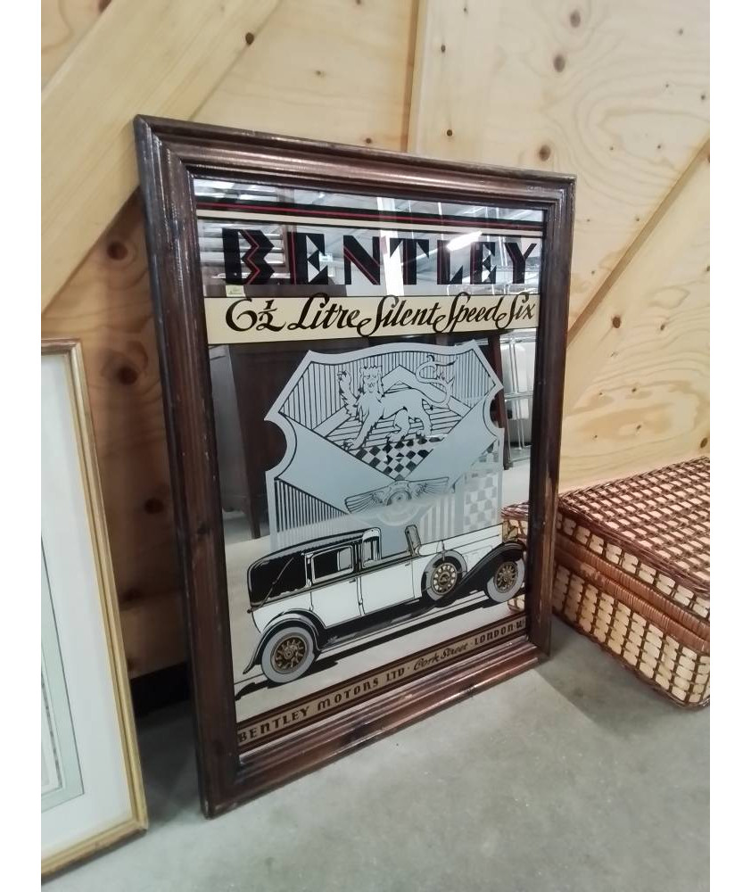 MIROIR RECTANGULAIRE PUBLICITAIRE BENTLEY