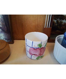 CACHE POT MOTIF FLORAL 