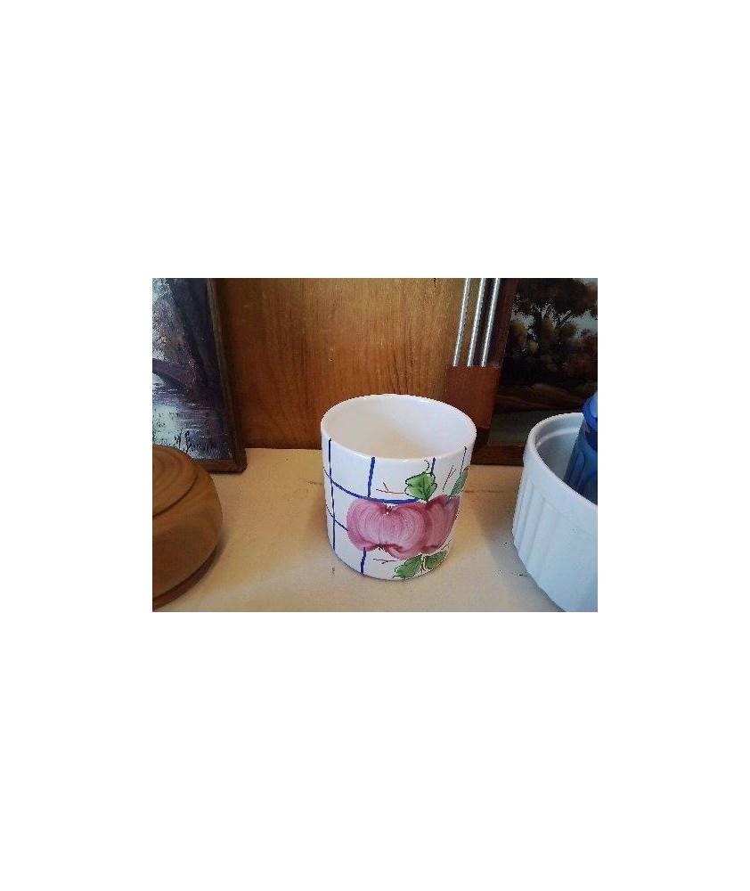 CACHE POT MOTIF FLORAL 