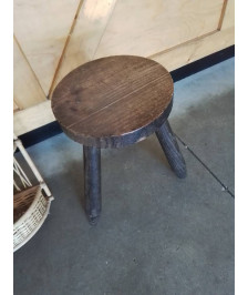 PORTE PLANTE ROND BOIS TRIPODE