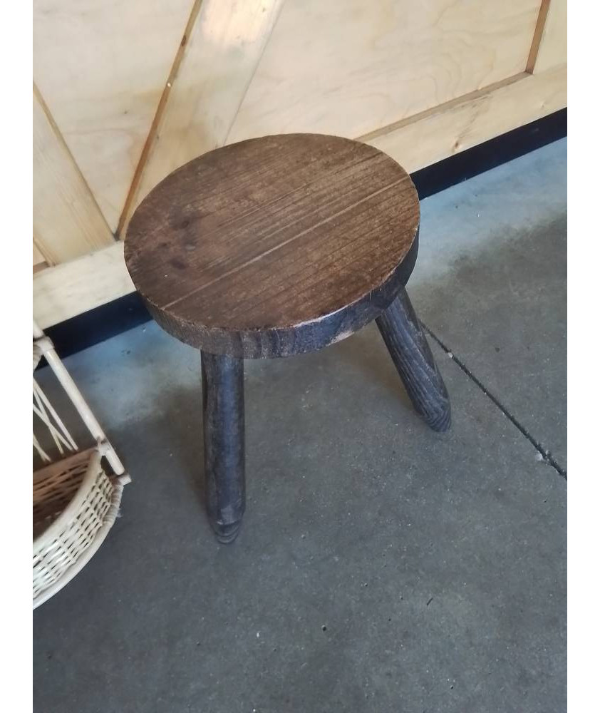 PORTE PLANTE ROND BOIS TRIPODE