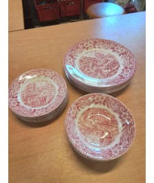 SERVICE 18 PIÈCES CÉRAMIQUE SERIES BICENTENAIRE  STAFFORDSHIRE ENGLAND 