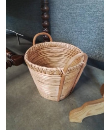 PANIÈRE RONDE ROTIN ET VANNERIE 