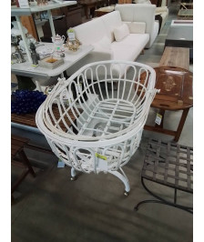 BERCEAU ROTIN BLANC